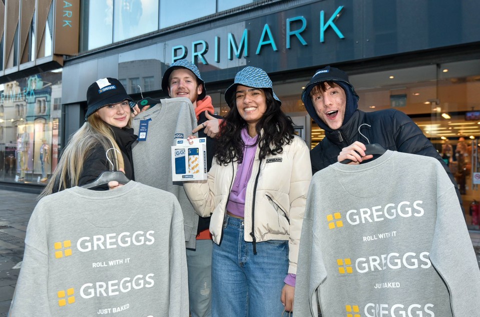 Macy Marre, Dan Hall, Shafaah Khaliq and Tom Severn show off their purchases