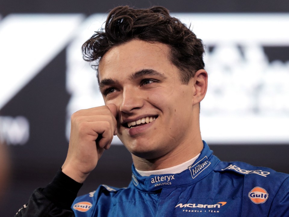 Lando Norris is third in the list of top-paid F1 stars