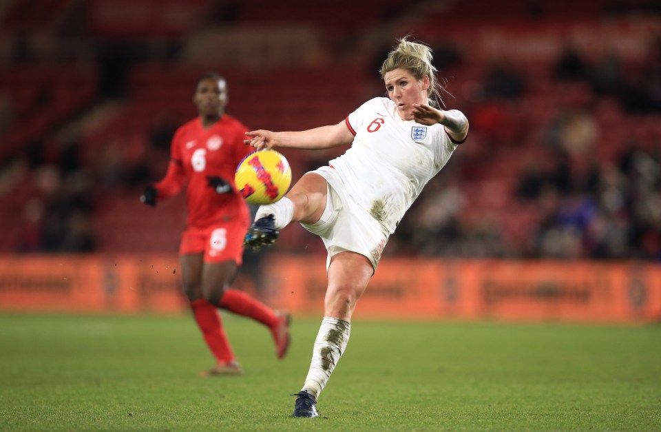 Millie Bright put England 1-0 up with a classy first-half volley