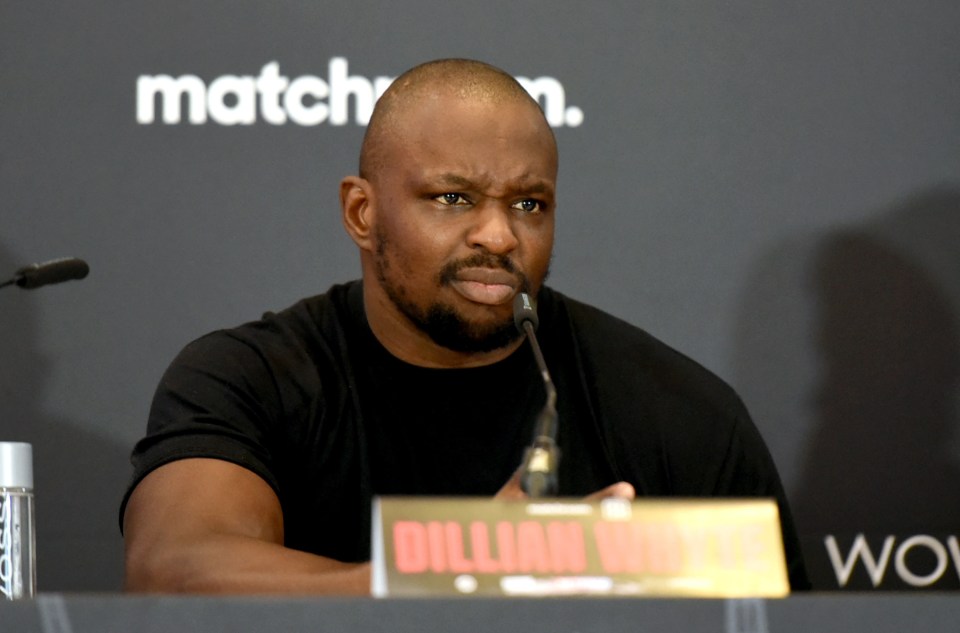 Dillian Whyte has yet to sign to fight Tyson Fury