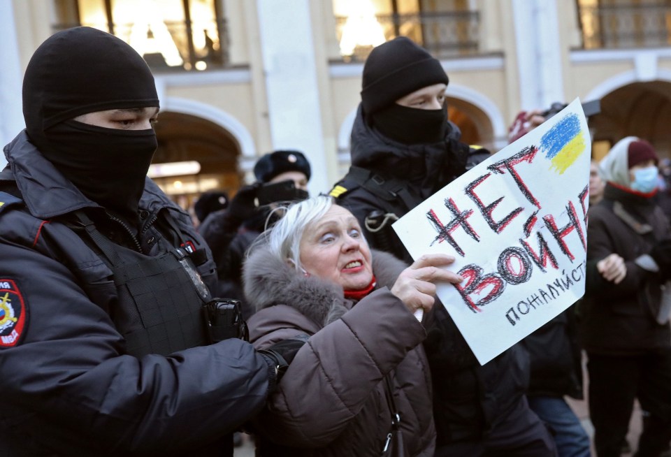 Protests have broken out against the war in Russia and elsewhere