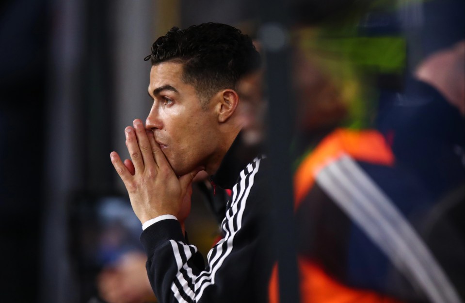 Cristiano Ronaldo started on the Bench against Burnley