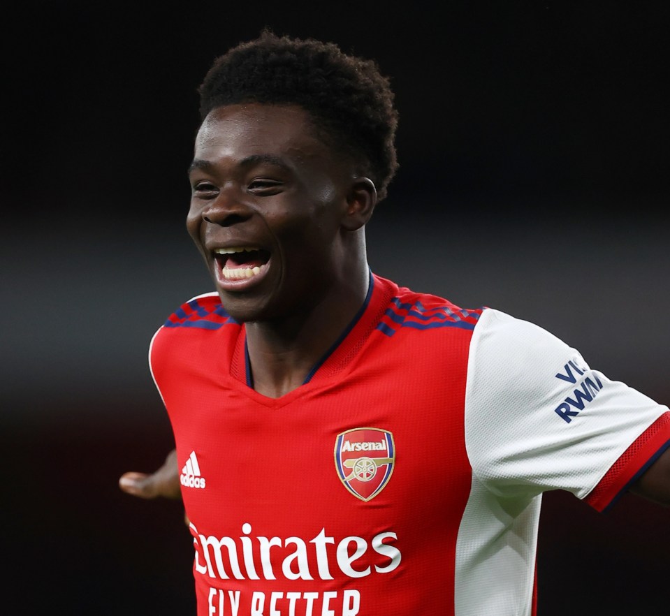 Bukayo Saka is focused on Arsenal's top four chase