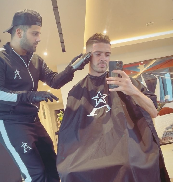 Jack Grealish has cut his famous locks to show off a new shorter hair style