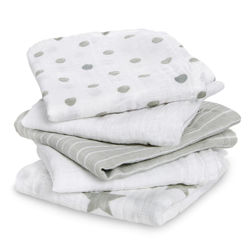 This five-pack of cotton muslin squares is £23.18 at adenandanais.co.uk