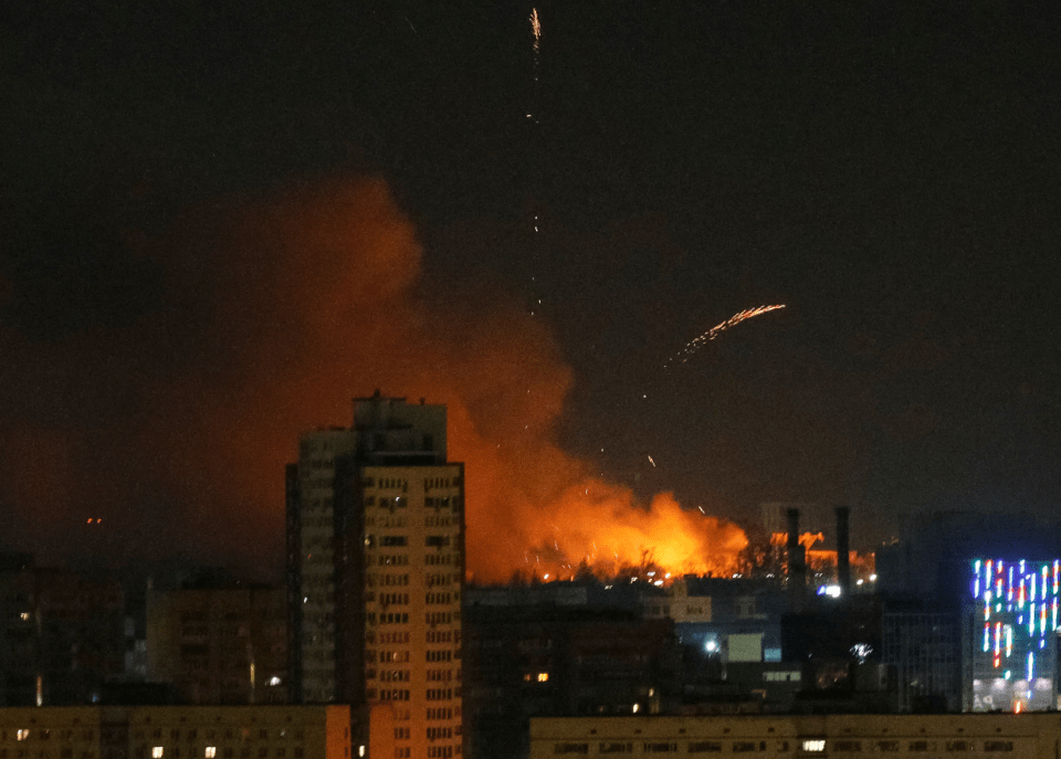 Kyiv has been hit by a second night of shelling