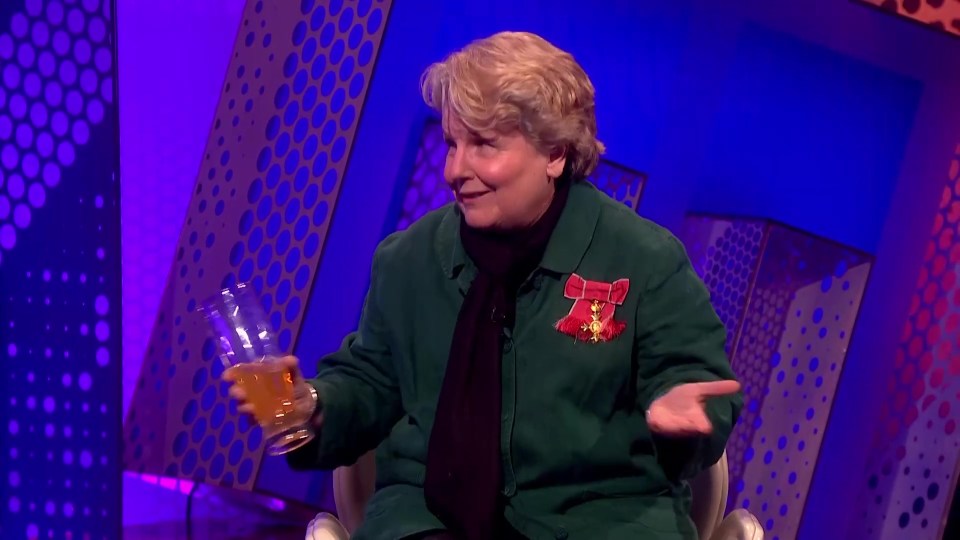 Sandi Toksvig let Channel 4 viewers know 'I’ve been using my OBE as a coaster'