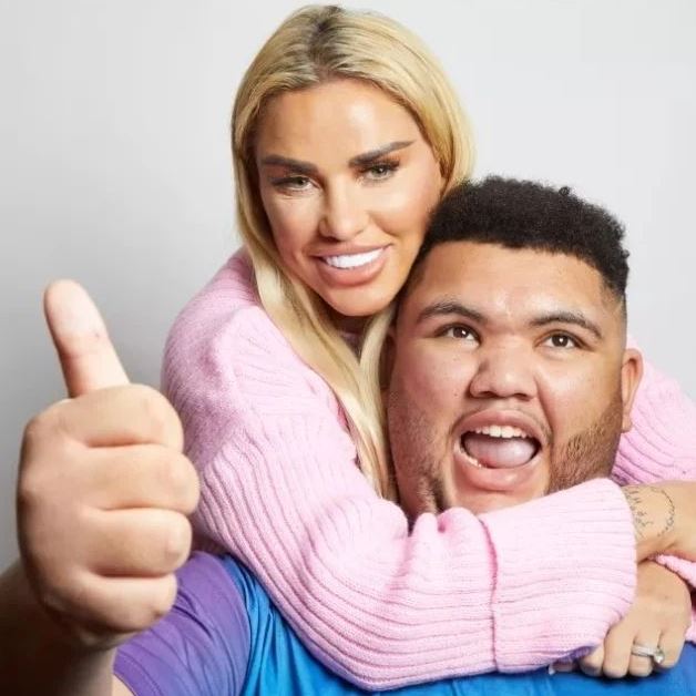 Katie Price with her eldest son Harvey