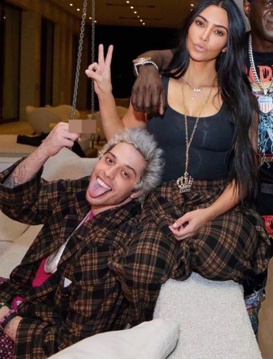 Kim is currently in a relationship with comedian Pete Davidson