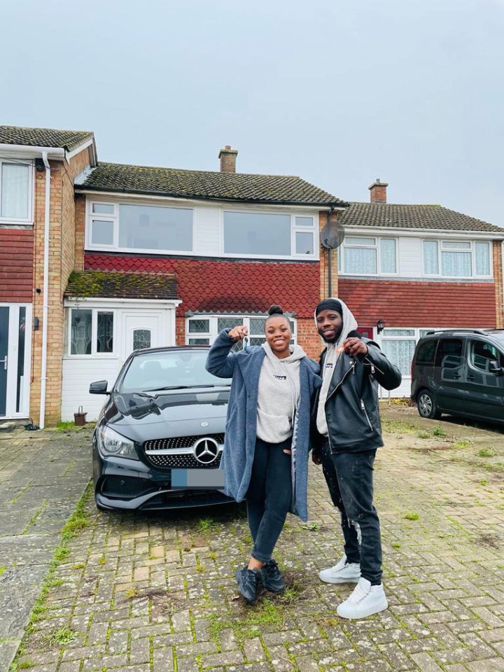 Simba and Marika bought their three-bed house through a property auction website