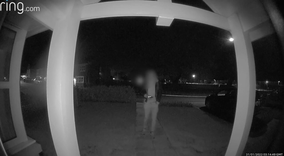 The ‘creepy’ man was loitering outside a house in Hartlepool at 3.15am