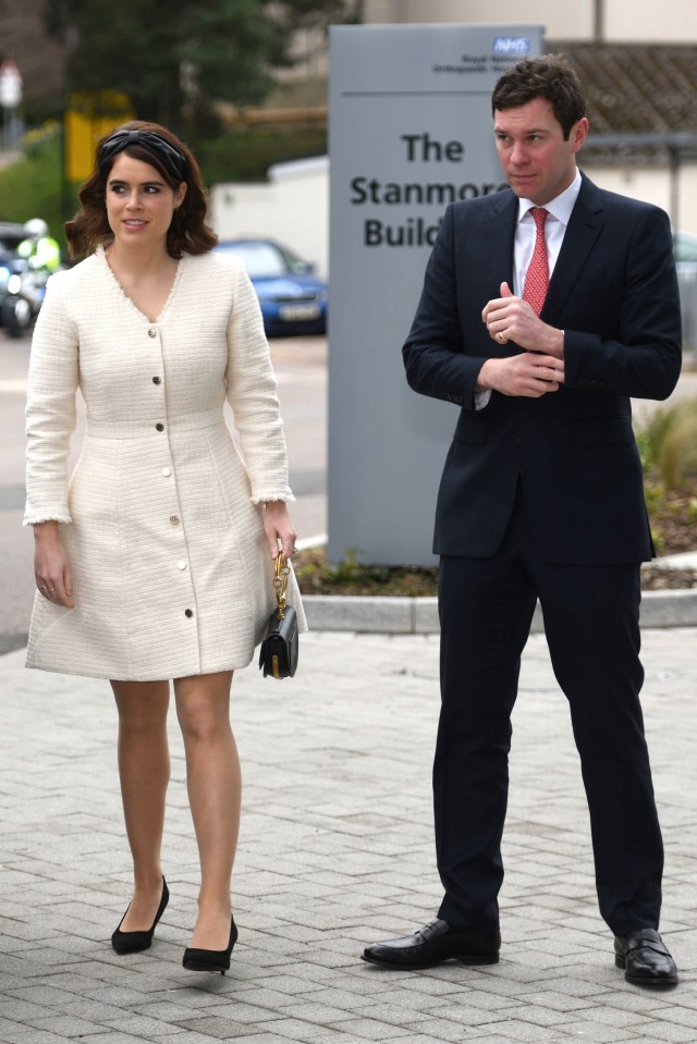 But, Princess Eugenie and her partner Jack Brooksbank were away from their Frogmore cottage