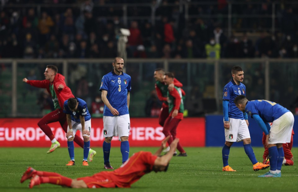 Italy failed to qualify for the World Cup for a second time in a row