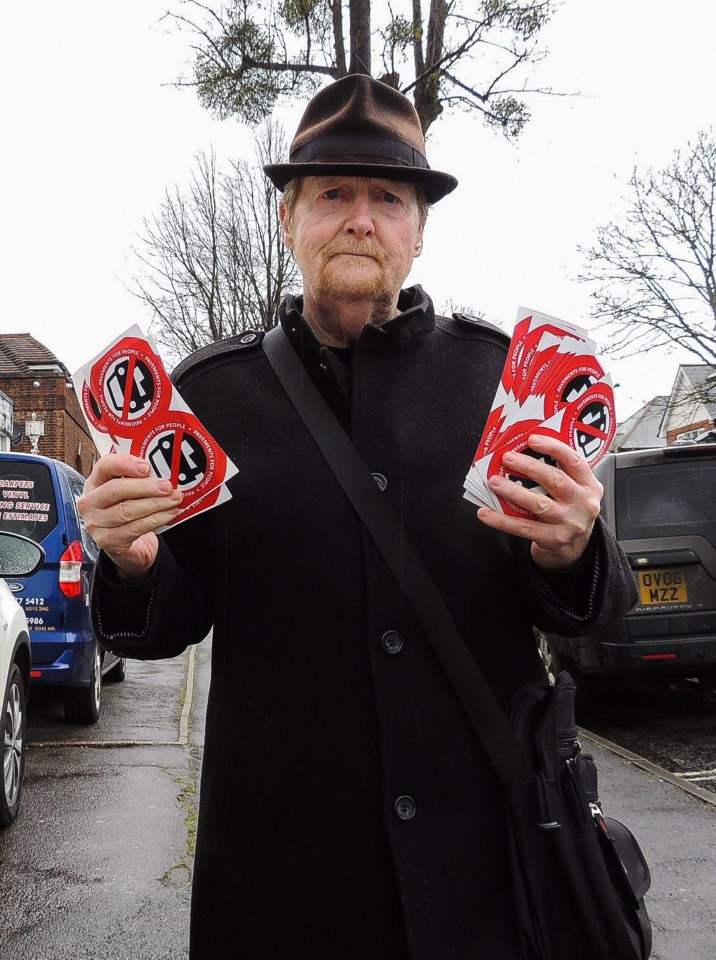 Tony Weafer, 68, has left locals livid with his vigilante parking patrol