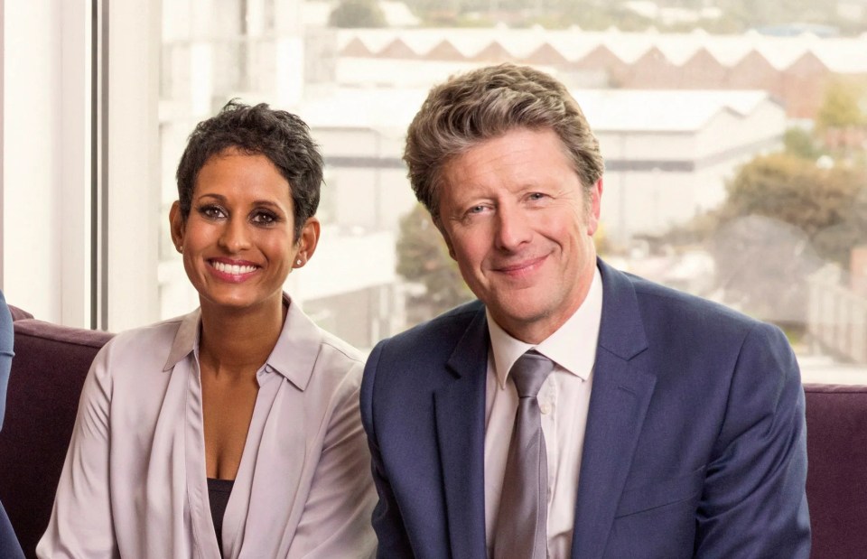 Charlie Stayt (seen here with Naga Munchetty) is absent from BBC Breakfast