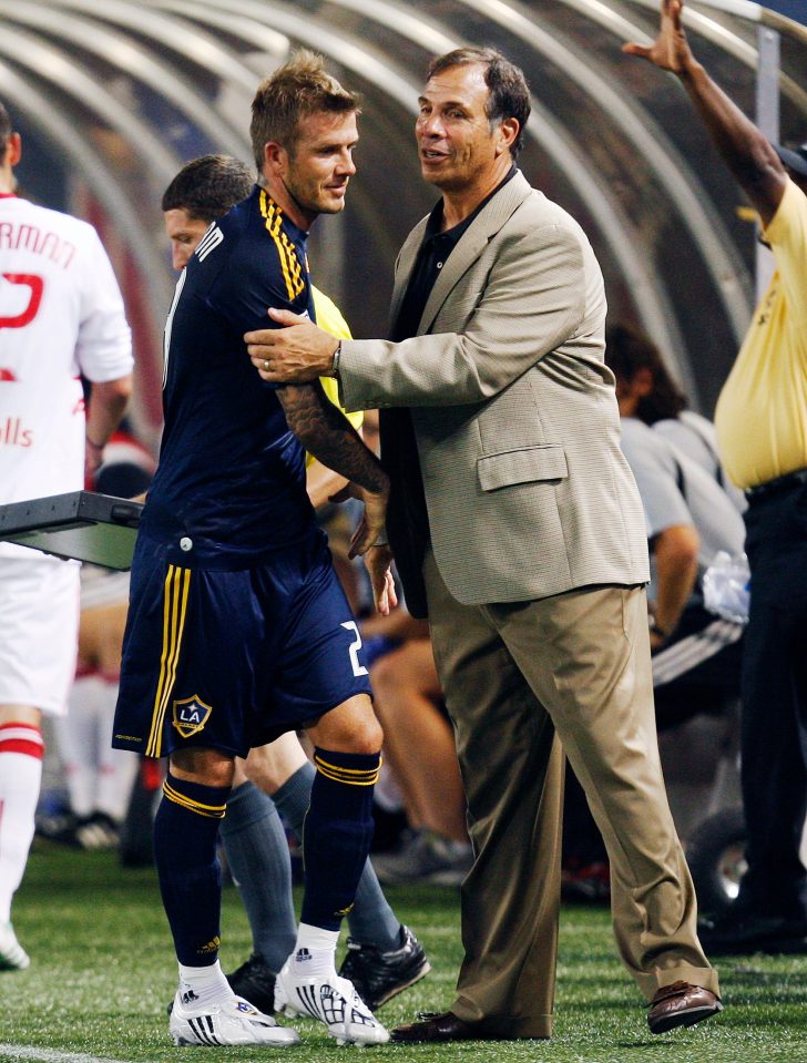 Arena and Beckham at LA Galaxy