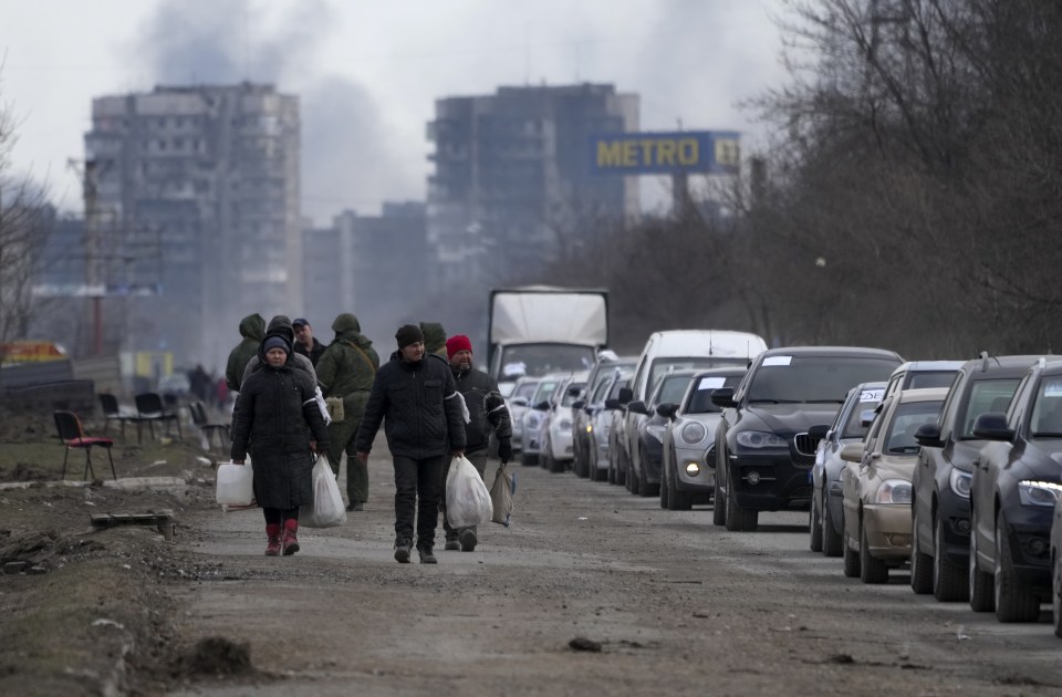 Residents are already being forced out of Mariupol by Russian troops