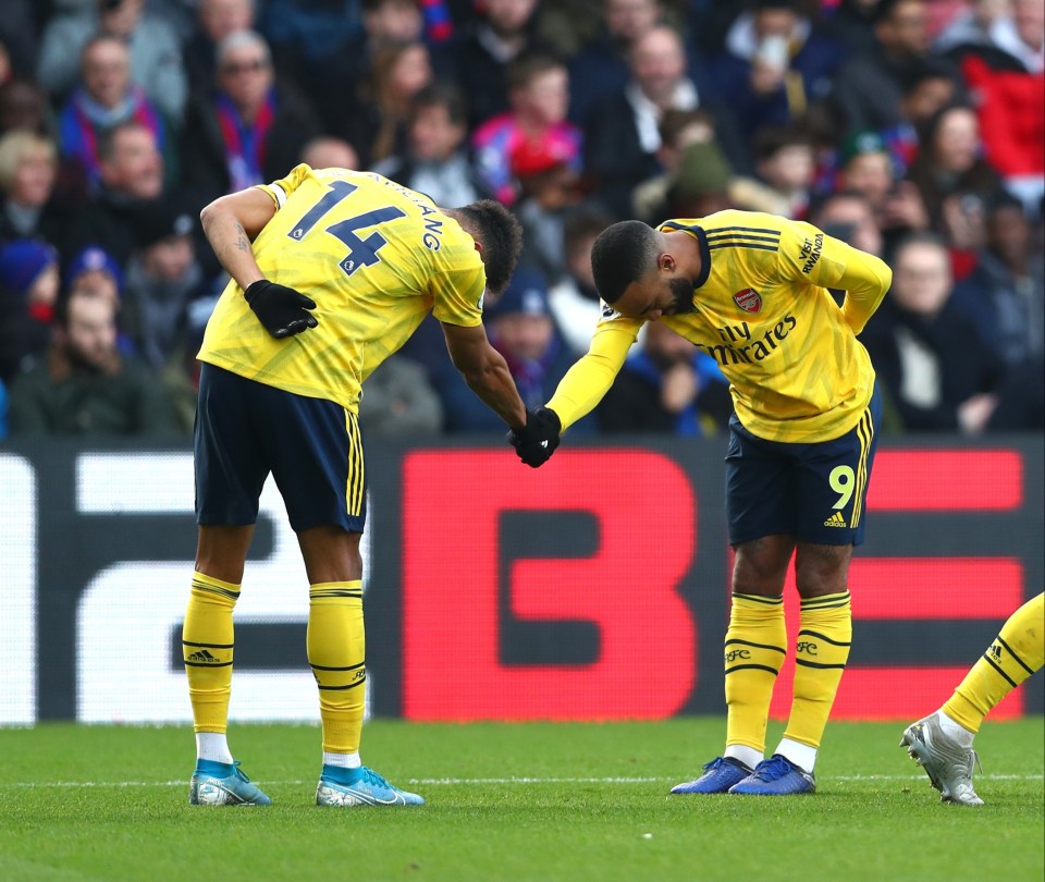 Aubameyang and Lacazette performed that celebration together at Arsenal