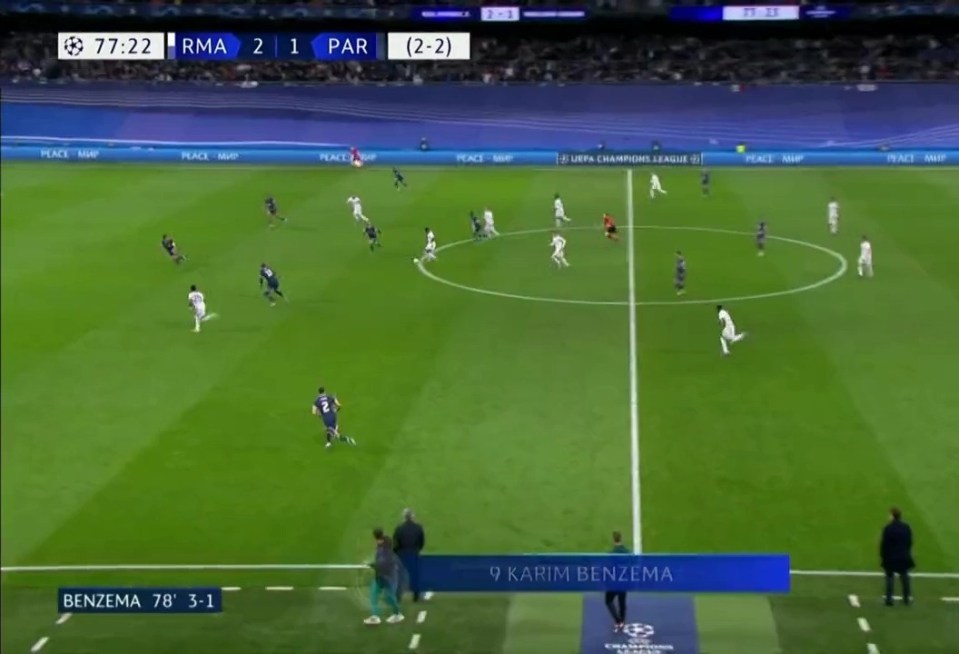 They immediately gave the ball away as Los Blancos launched another attack