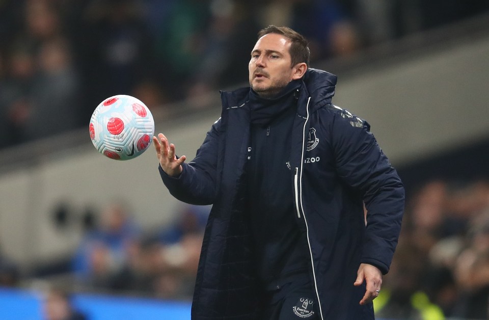 Frank Lampard’s Everton are at serious risk of falling into the drop zone and are one point above Burnley