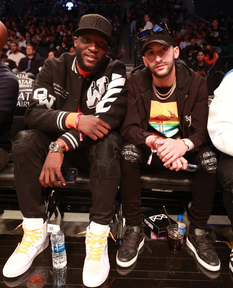 Romelu Lukaku and Hakim Ziyech watched the Brooklyn Nets at Barclays Center