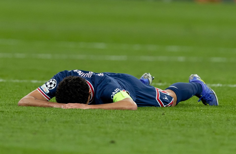 Gutted captain Marquinhos was criticised by Thierry Henry for his role