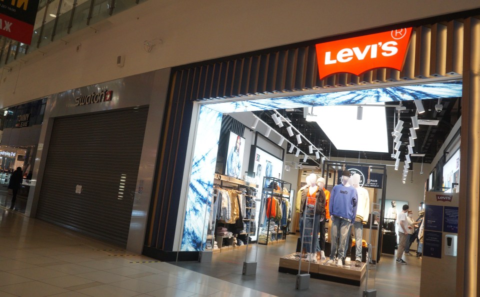 Levi's is one of a number of western brands suspending service in Russia