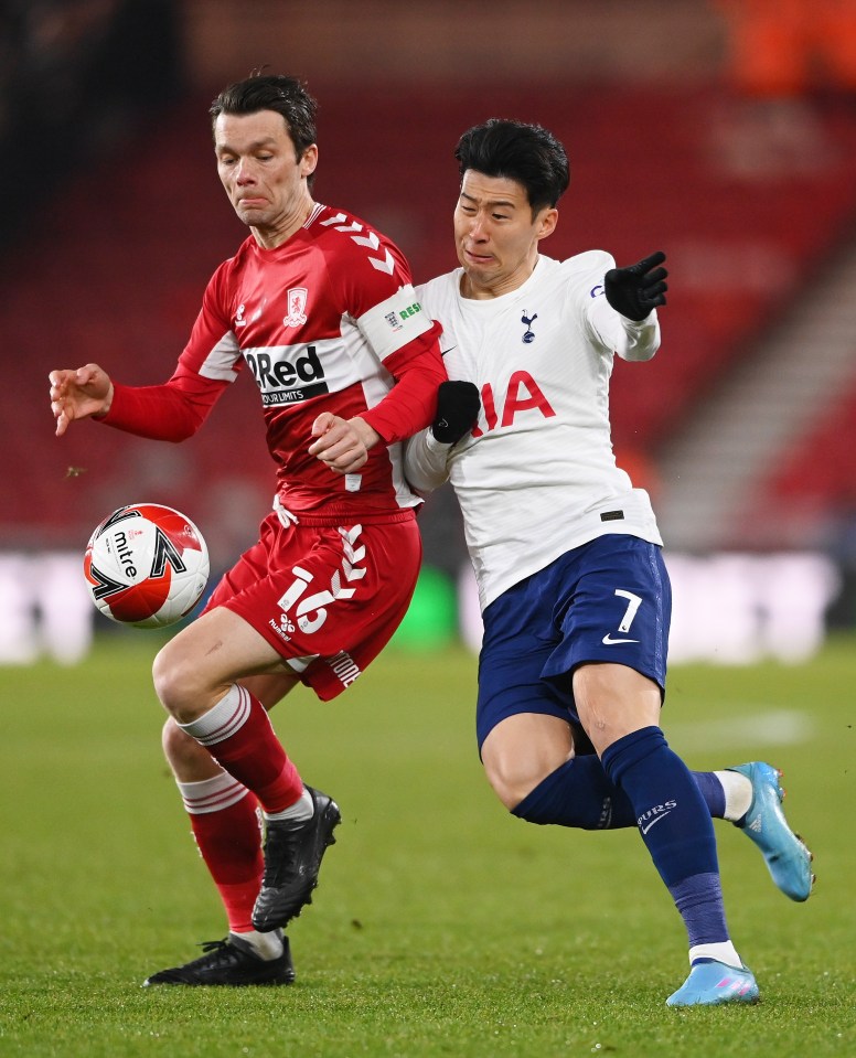 South Korea international Son Heung-min missed a number of chances at the Riverside