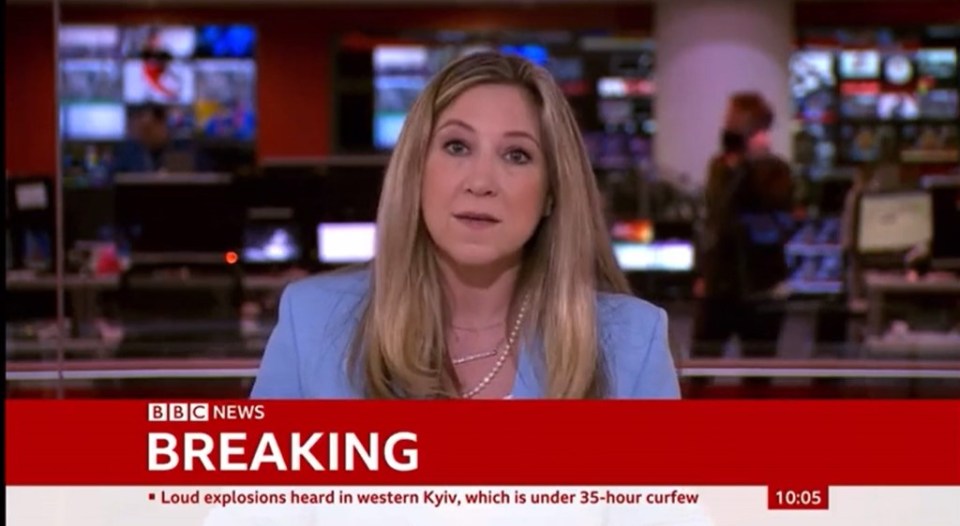 BBC News presenter Joanna Gosling fought back tears while announcing her release