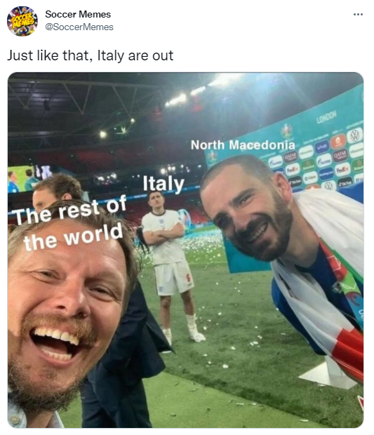 Harry Maguire was useful for one meme mocking Italy