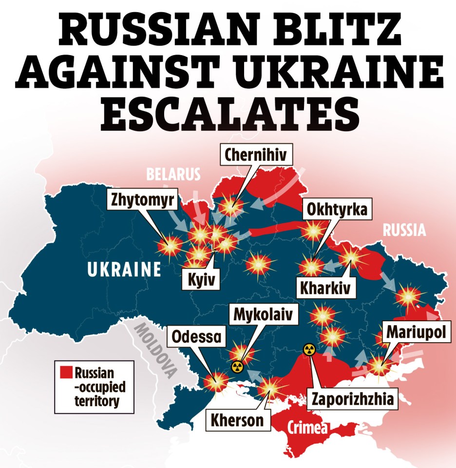 How Russia’s invasion of Ukraine has been unfolding