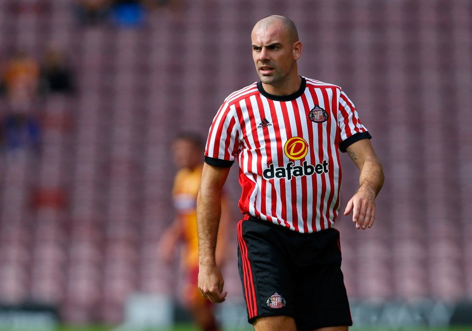 Darron Gibson played for Sunderland during his career