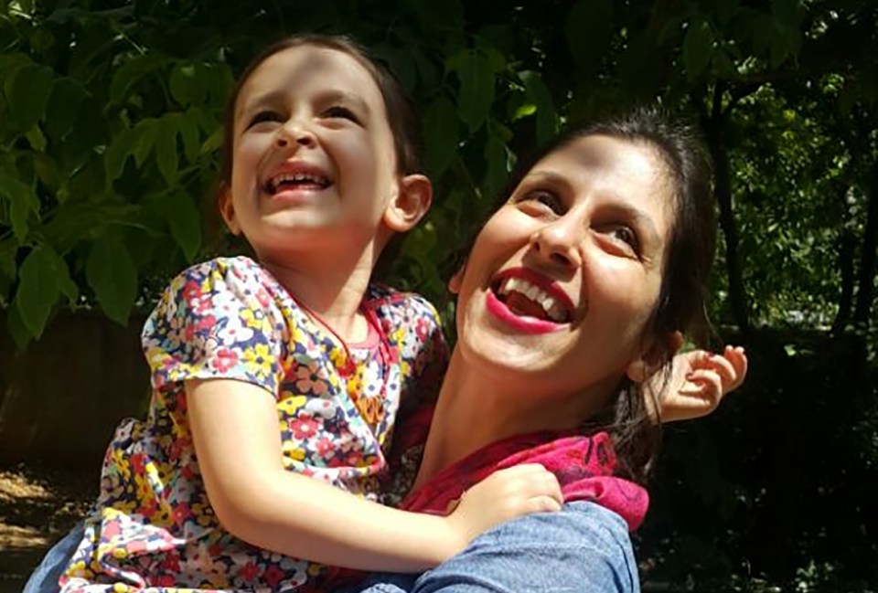 Gabriella was allowed to visit her mum in Iran in 2018