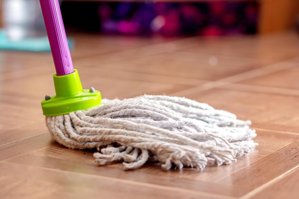 Many said a wet mop was the best way to clean dust off of skirting boards