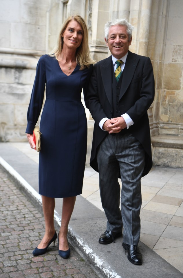 Ex-Commons Speaker John Bercow with wife Sally