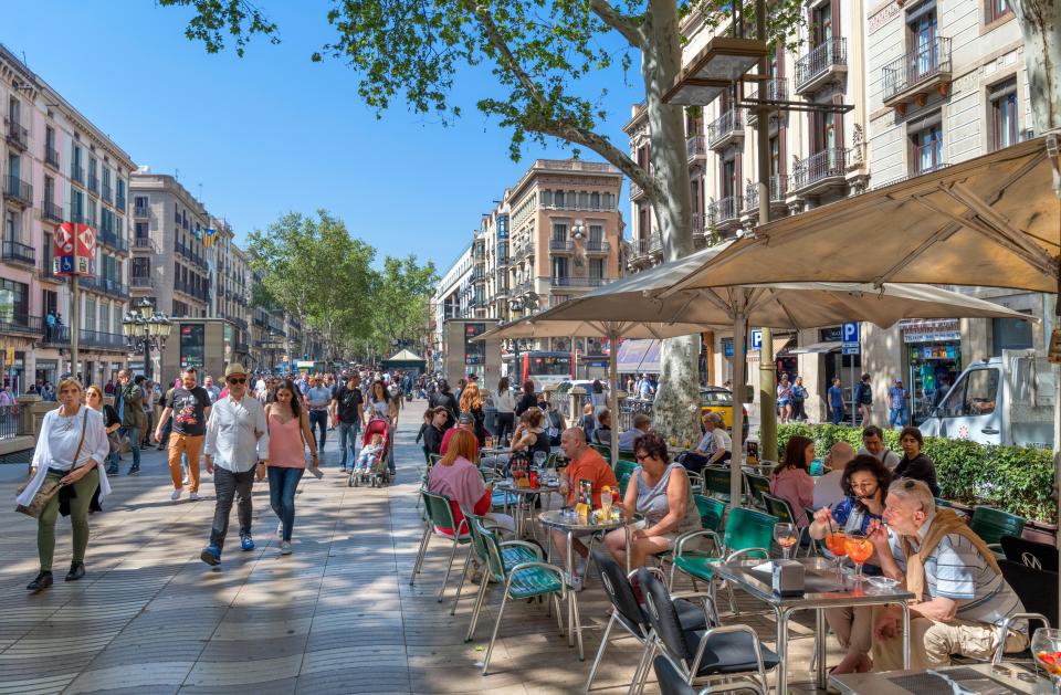 Las Ramblas, Barcelona, is a tourist trap and Brits are warned to avoid it at all costs if you don't want to fork out for overpriced food and drink