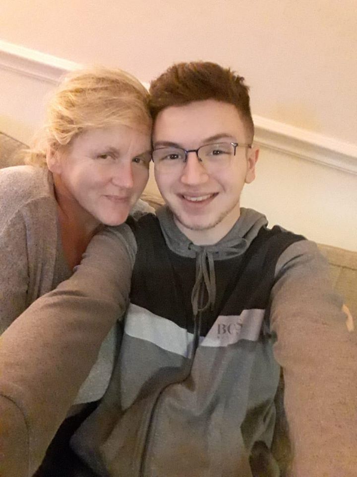 Debbie Makki with her son Yousef, who attended Manchester Grammar School