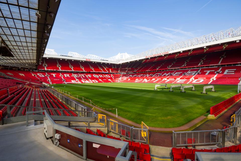 A source told The Sun: 'There is a lot of CCTV and home security footage so the police are doing a lot of work around that' - pictured Old Trafford