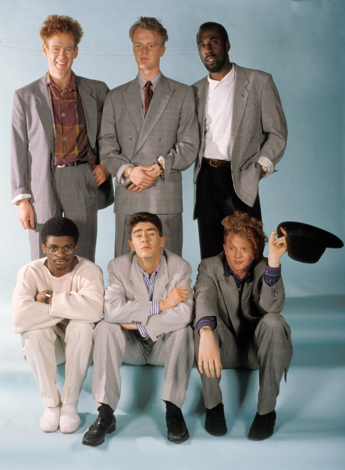 Mick and his Simply Red bandmates in 1994