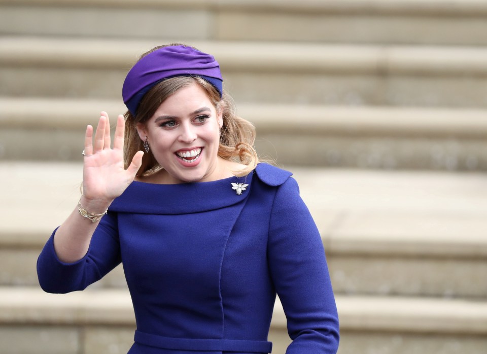 Princess Beatrice was also present with her baby daughter Sienna