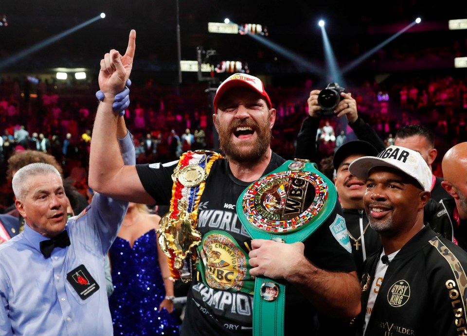 Tyson Fury holds most of the heavyweight belts after beating Deontay Wilder