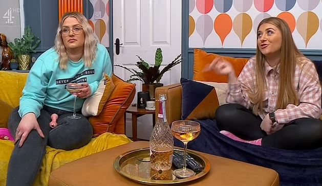 Ellie Warner, left, will miss Gogglebox filming this week after her boyfriend’s accident