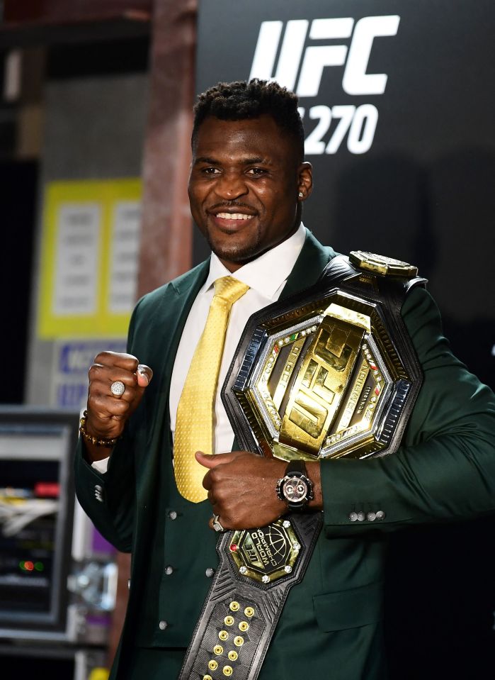 Francis Ngannou has no fights left on his UFC contract