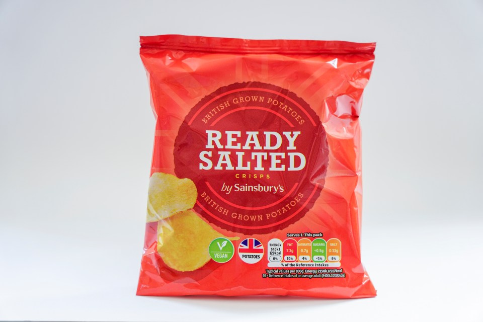 Sainsbury's crisps were a decent alternative to the branded product