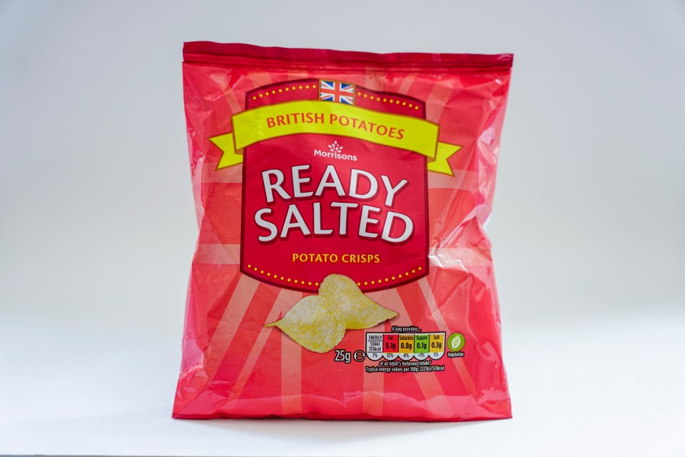 Morrisons crisps were rated as being fairly bland