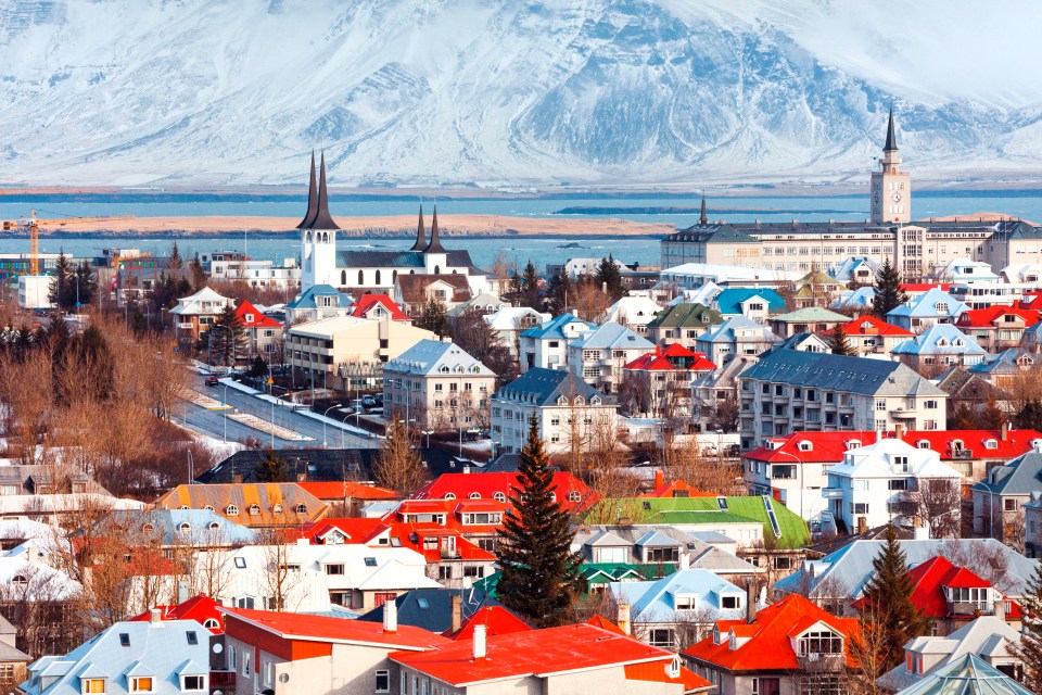 Reykjavik in Iceland has seen prices soar by more than 20 per cent in the past year