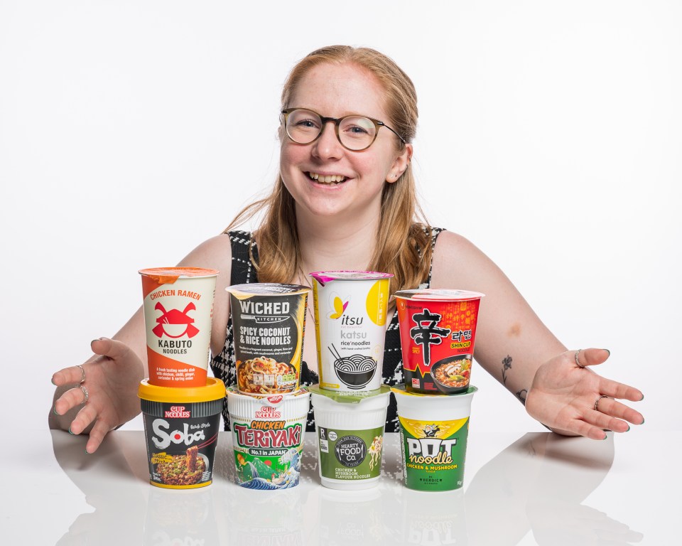 The Sun's Thea Jacobs prepares to dig in and test the fancy new rivals taking on the classic Pot Noodle snack