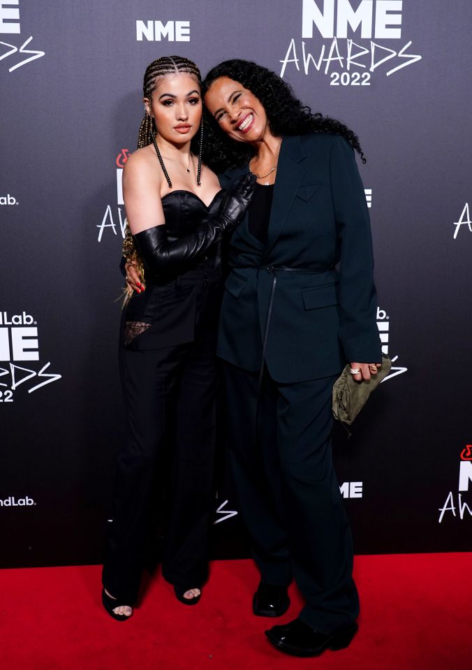 Pop star Mabel shared a red carpet moment with her mum Neneh Cherry