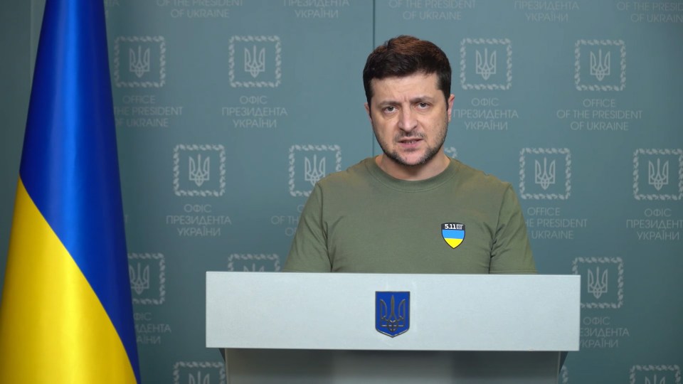 Volodymyr Zelenskyy accused the Russians of ‘nuclear terror’