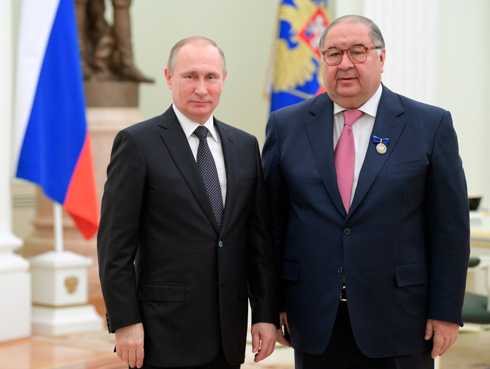 Alisher Usmanov’s Everton sponsorship was ended after sanctions against him due to his links with Russian leader Vladimir Putin